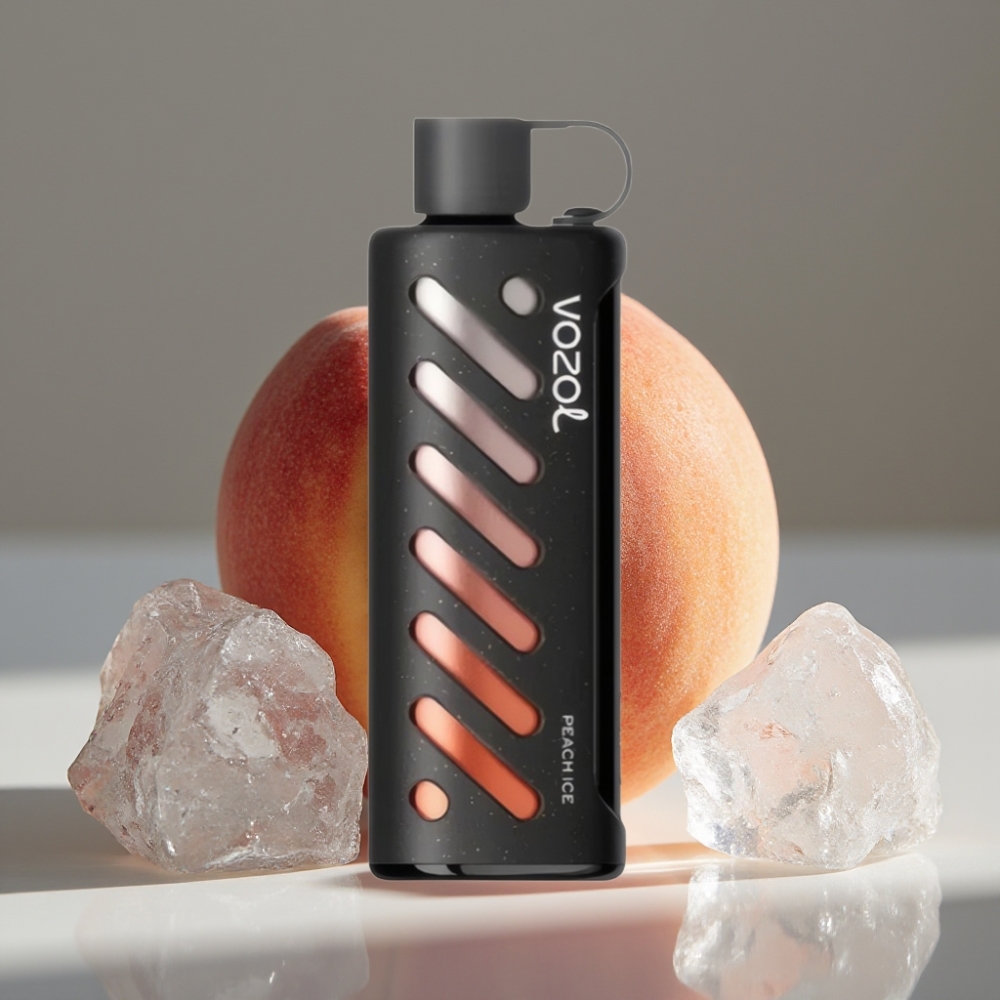 VOZOL Gear Shisha 25000 Puffs Peach Ice 5mg/ml 1000mAh Dual Mesh