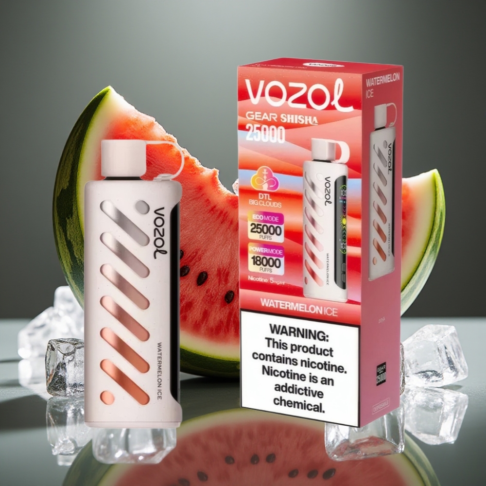 VOZOL Gear Shisha 25000 Puffs Vattenmelon Is, 5mg/ml, 1000mAh