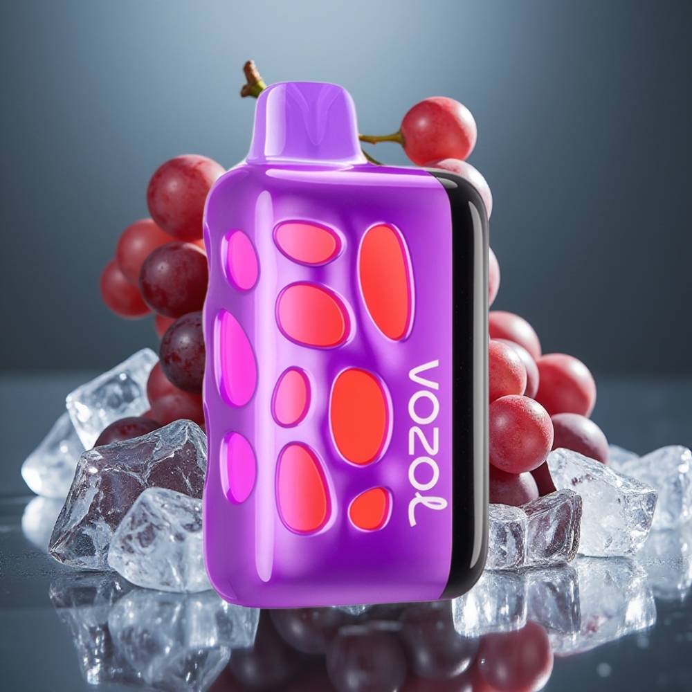 VOZOL RAVE 40000 Engångs-vape Druvis Is, 20/50mg/ml, 1000mAh, 270° Glöd