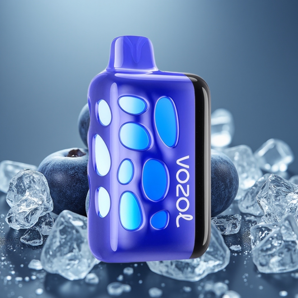 VOZOL RAVE 40000 Engångsvape Blåbärsis, 1000mAh, 20/50mg/ml