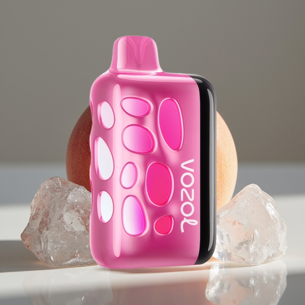 VOZOL RAVE 40000 Engångsvape Persika Is 270° Glöd, Beat-Synced, 20/50mg/ml, 1000mAh