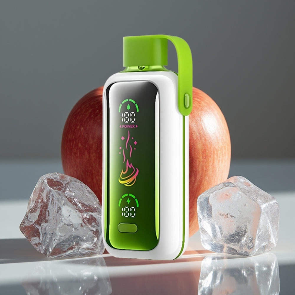 VOZOL Star 20000 Puffs Dubbel Äpple Is – 2.2" HD-skärm, Dual mesh, 650mAh, 0/20/50mg/ml