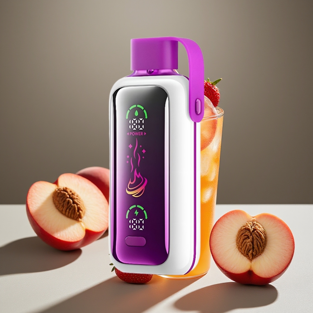 VOZOL Star 20000 Puffs Juice Peach Ice 2.2" HD-skärm, Dual Mesh, 650mAh
