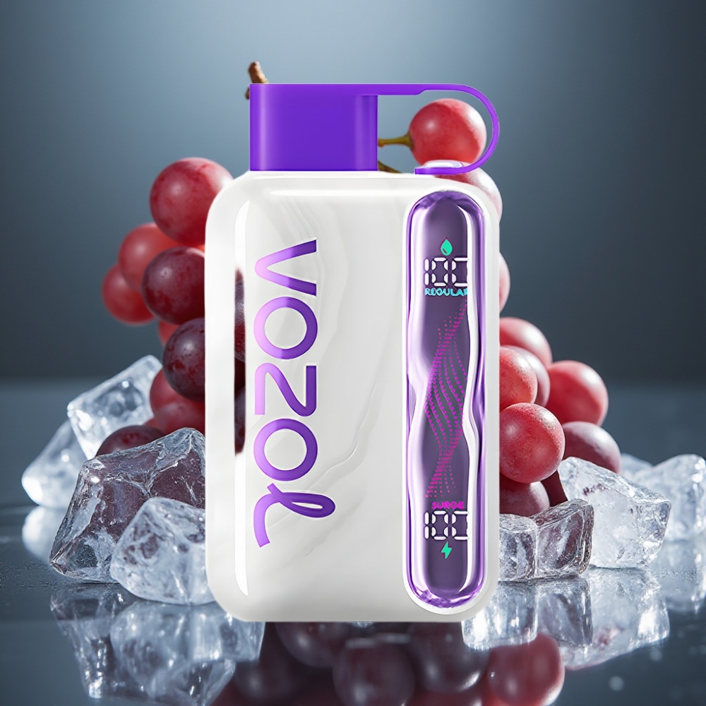 VOZOL STAR 40000 Envägs-vape Druvis & Is – 1000mAh, 20/50mg/ml, Type-C
