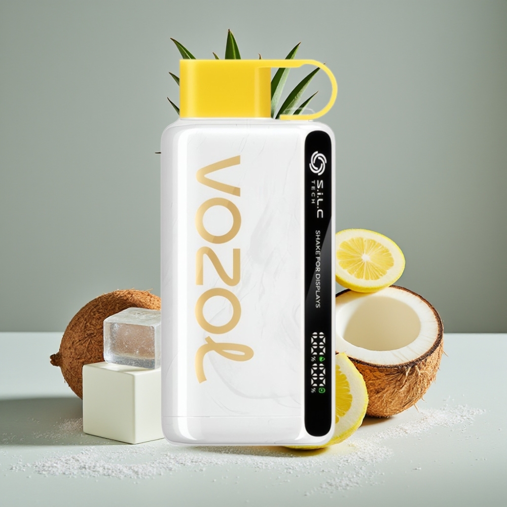 VOZOL STAR 9000/12000 Engångsvape Ananas Kokos Is – 650mAh, 9000/12000 puffar, S.i.L.C TECH