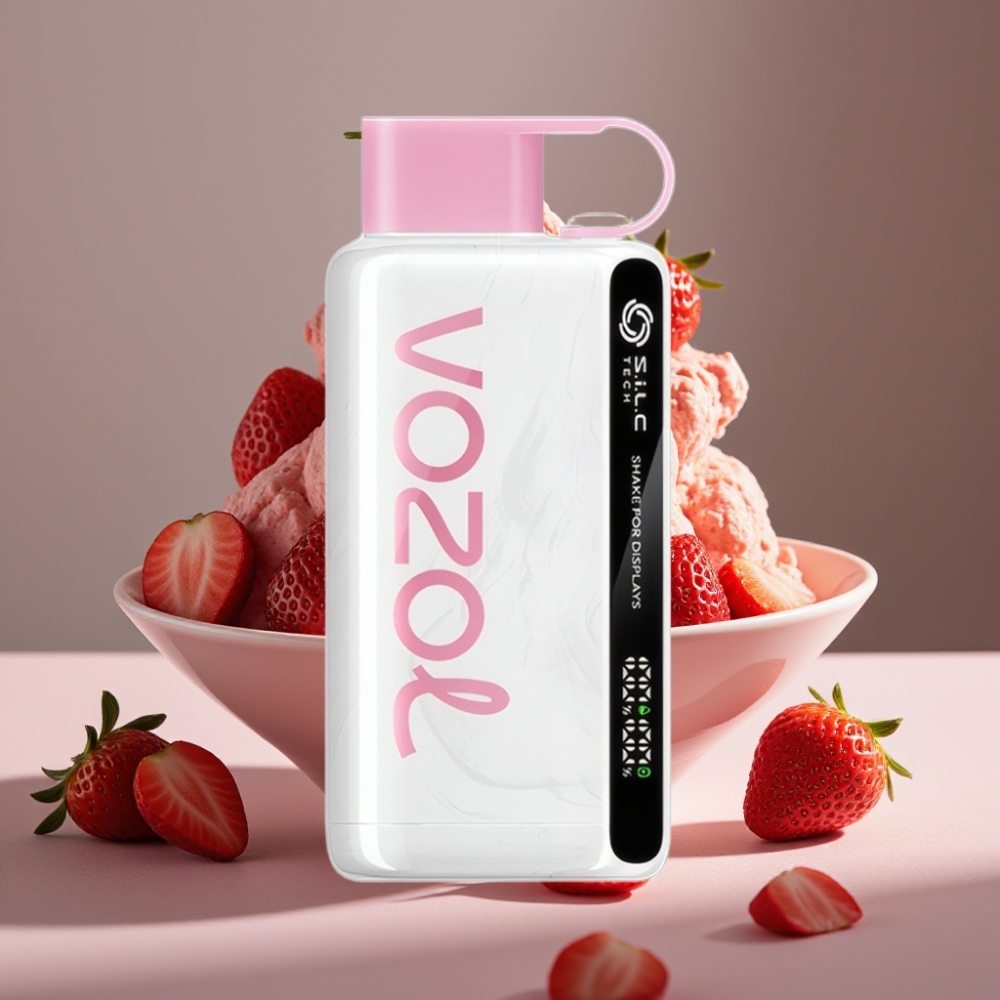 VOZOL STAR 9000/12000 Engångsvape Jordgubbsglass – 650mAh, 9000/1200 puffar, S.i.L.C TECH