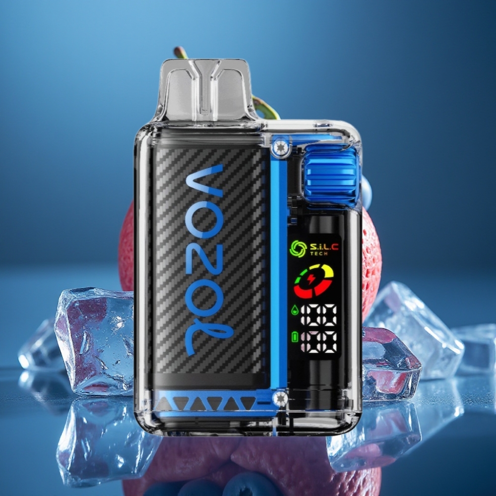 VOZOL Vista 20000 Puffs Blå Hallon Is – 650mAh, 2%, OLED, S.i.L.C Tech