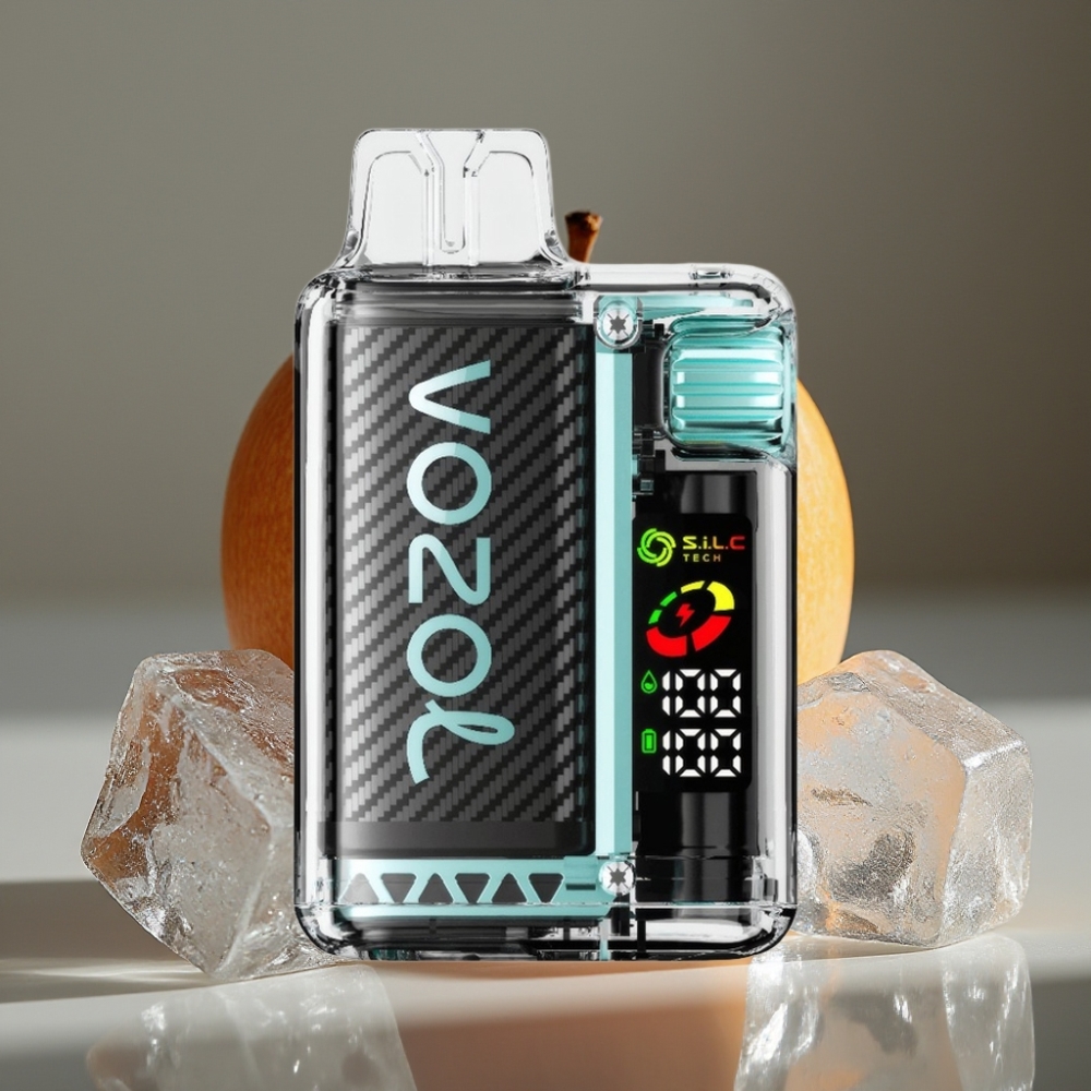 VOZOL Vista 20000 Puffs Laddningsbar Engångsvape Sur Äpple Is – 650mAh, 2% Nikotin, OLED-skärm