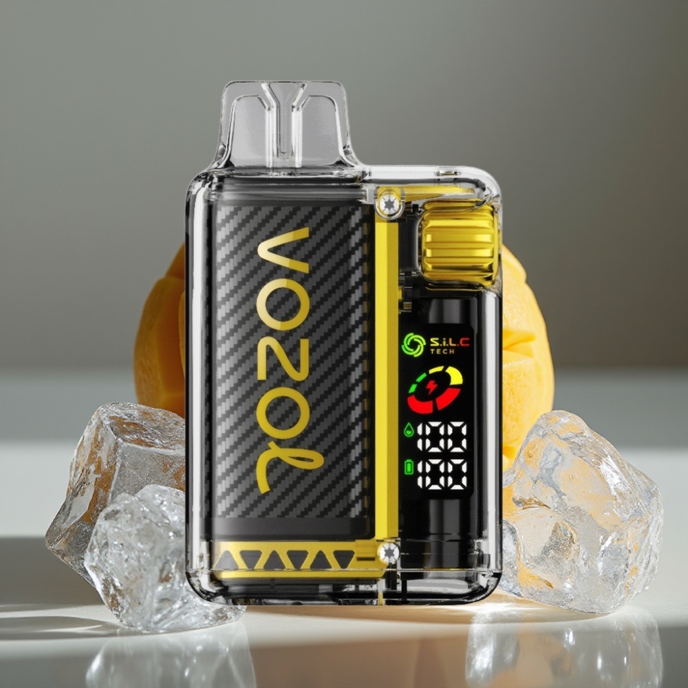 VOZOL Vista 20000 Puffs Mango Is, 650mAh, 2%, OLED, S.i.L.C Tech Dual Mesh Coil