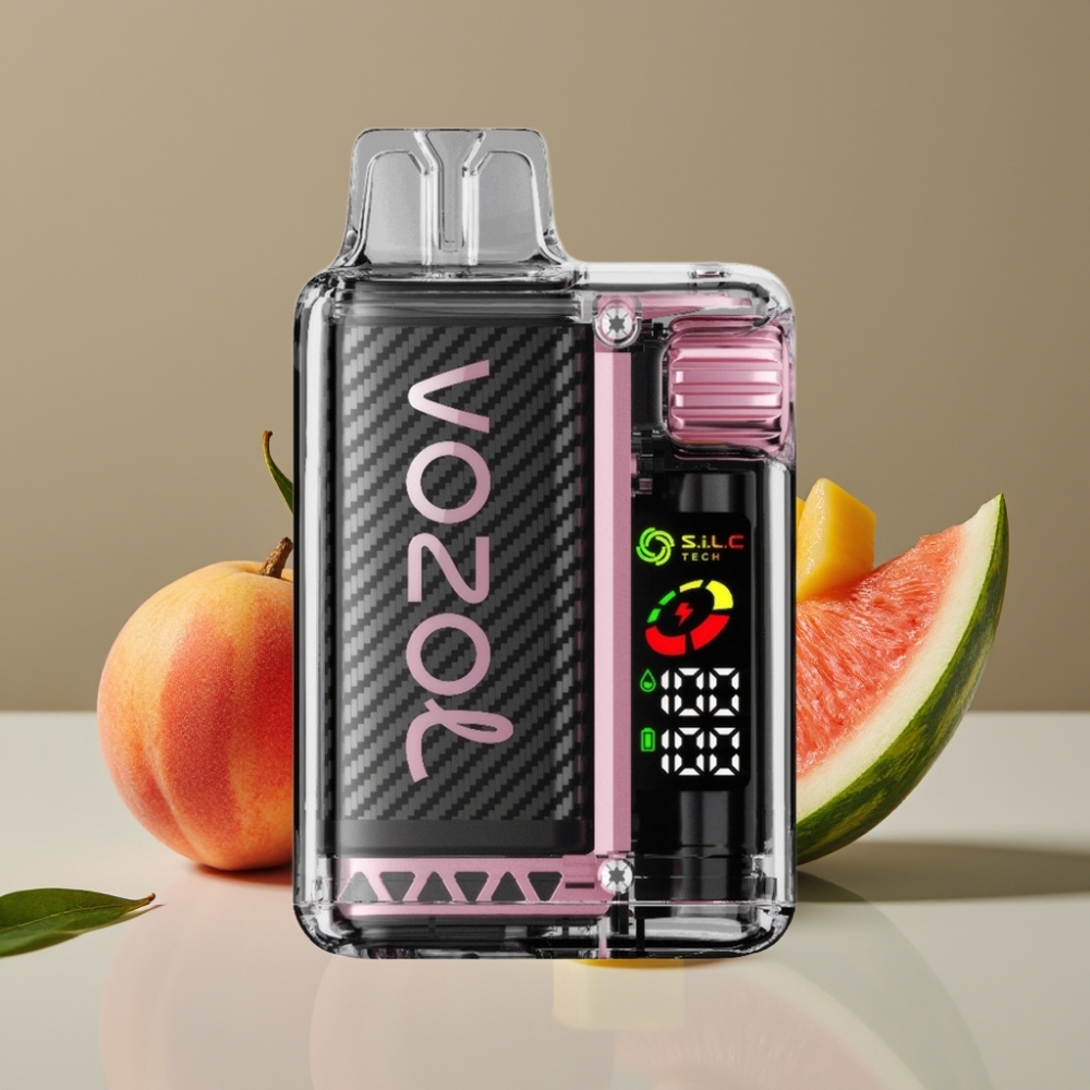VOZOL Vista Persika Mango Vattenmelon 20 000 puffar, 650mAh, 2% nikotin, OLED-skärm