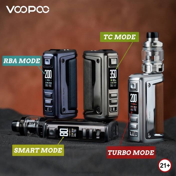 VOOPOO ARGUS GT II tanksats - VOOPOO Sverige grafit B46V1