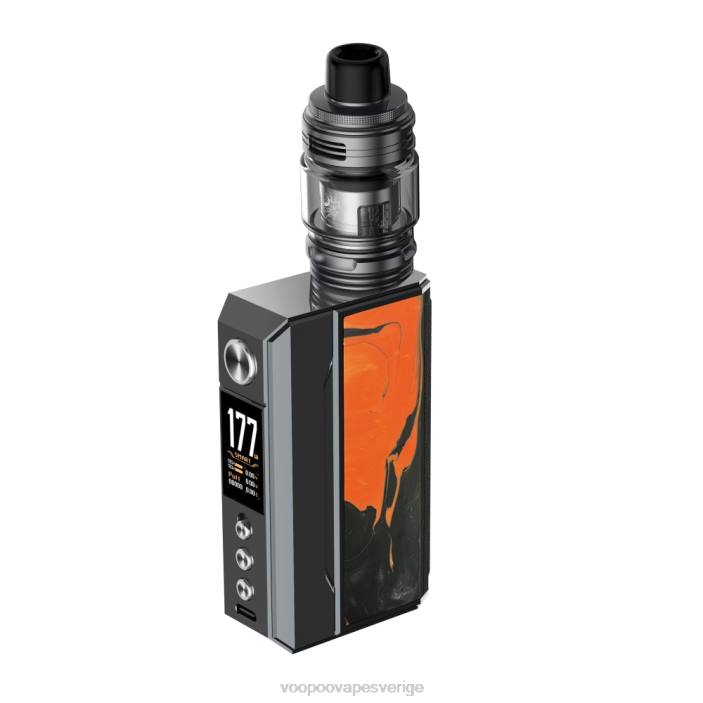 VOOPOO DRAG 4 utrustning - VOOPOO Vape Pod Sverige gun metal+tropisk orange B46V165