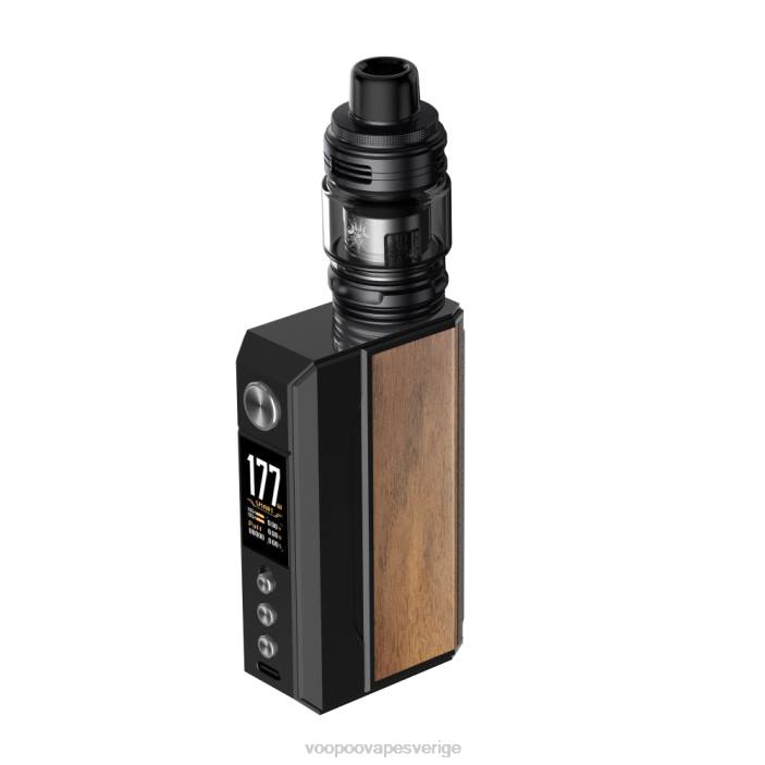 VOOPOO DRAG 4 utrustning - VOOPOO Vape Sverige svart+valnöt B46V162