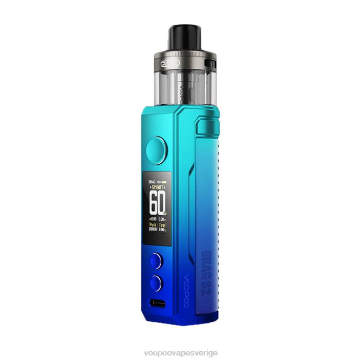 VOOPOO DRAG S2 pod mod kit - VOOPOO Vape Pen Sverige himmelsblå B46V156