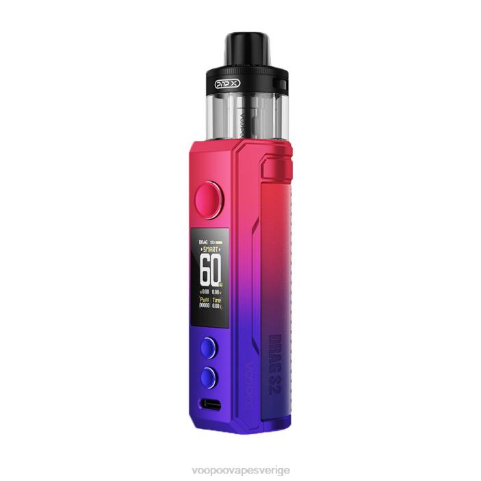 VOOPOO DRAG S2 pod mod kit - VOOPOO Vape Pro Sverige modernt rött B46V258