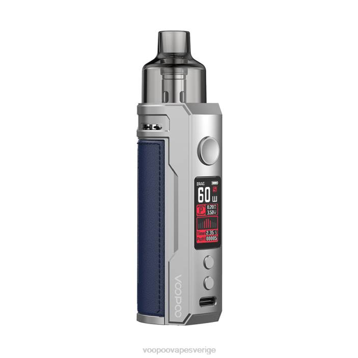 VOOPOO DRAG S pod mod kit - VOOPOO Vape Stockholm silverblått B46V203