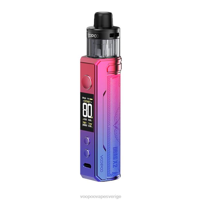 VOOPOO DRAG X2 pod mod - VOOPOO Sverige modernt rött B46V231