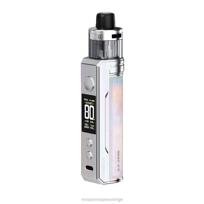 VOOPOO DRAG X2 pod mod - VOOPOO Vape Stockholm färgglatt silver B46V153