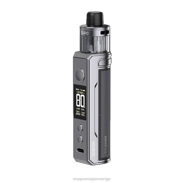 VOOPOO DRAG X2 pod mod - VOOPOO Vape Stockholm grå metall B46V233
