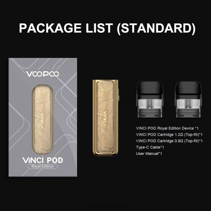 VOOPOO VINCI POD kunglig upplaga - VOOPOO Vape Stockholm Guldlöv B46V343