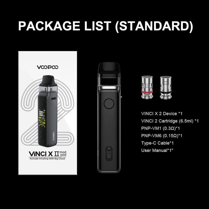 VOOPOO VINCI X 2 utrustning - VOOPOO Drag X Sverige kolfiber B46V347